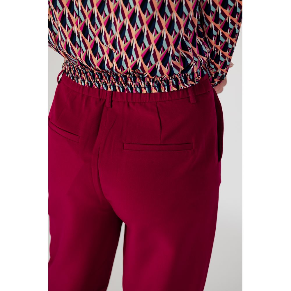 Джинси та штани з поліестеру Vila Clothes Bordeaux