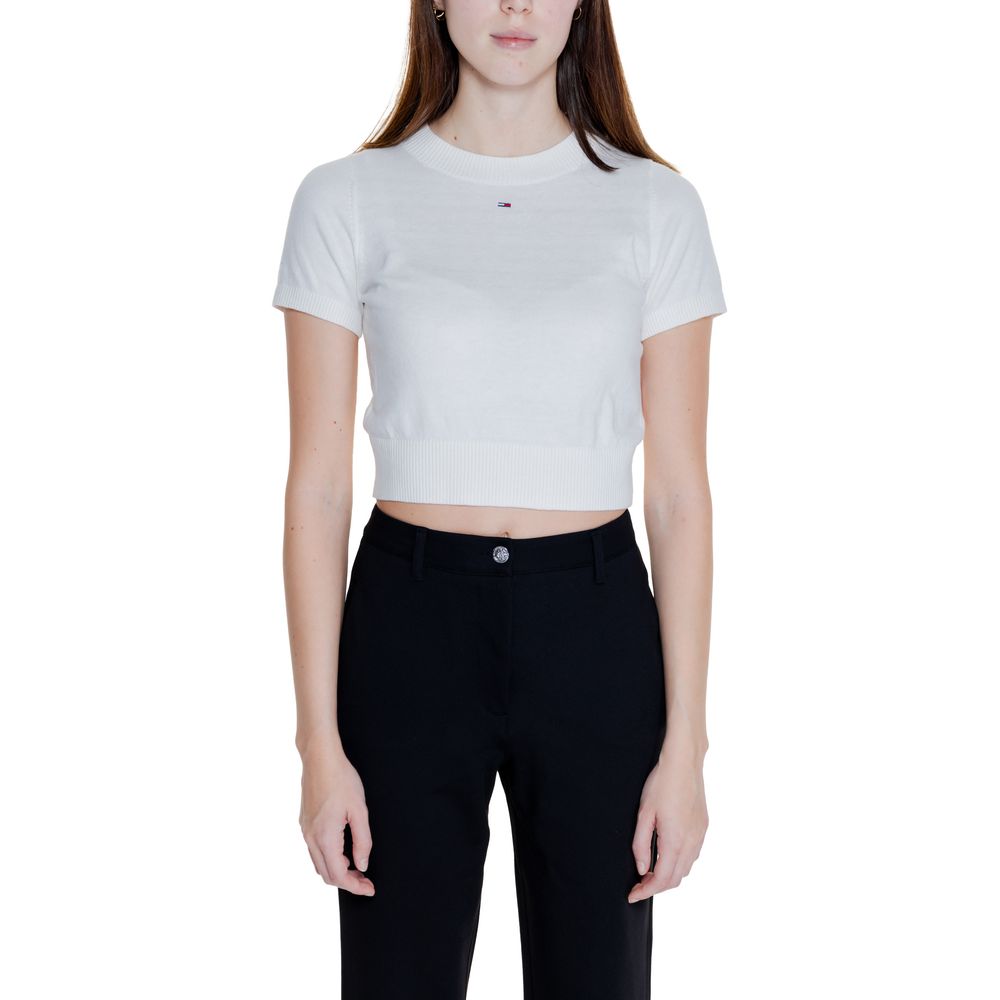 Білі топи та футболка з органічної бавовни Tommy Hilfiger Jeans