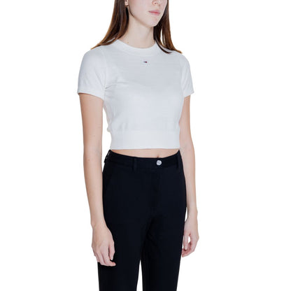 Білі топи та футболка з органічної бавовни Tommy Hilfiger Jeans