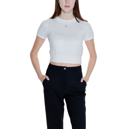 Білі топи та футболка з органічної бавовни Tommy Hilfiger Jeans