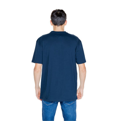 Синя бавовняна футболка Rigenerato Tommy Hilfiger Jeans