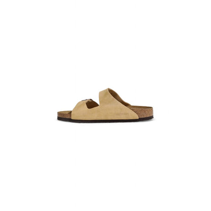 Бежеві замшеві босоніжки Birkenstock