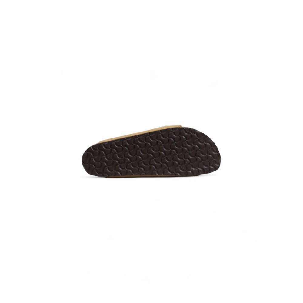 Бежеві замшеві босоніжки Birkenstock