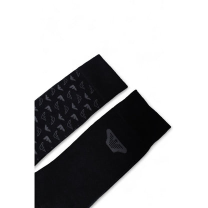 Emporio Armani Underwear Чорний бавовняний носок