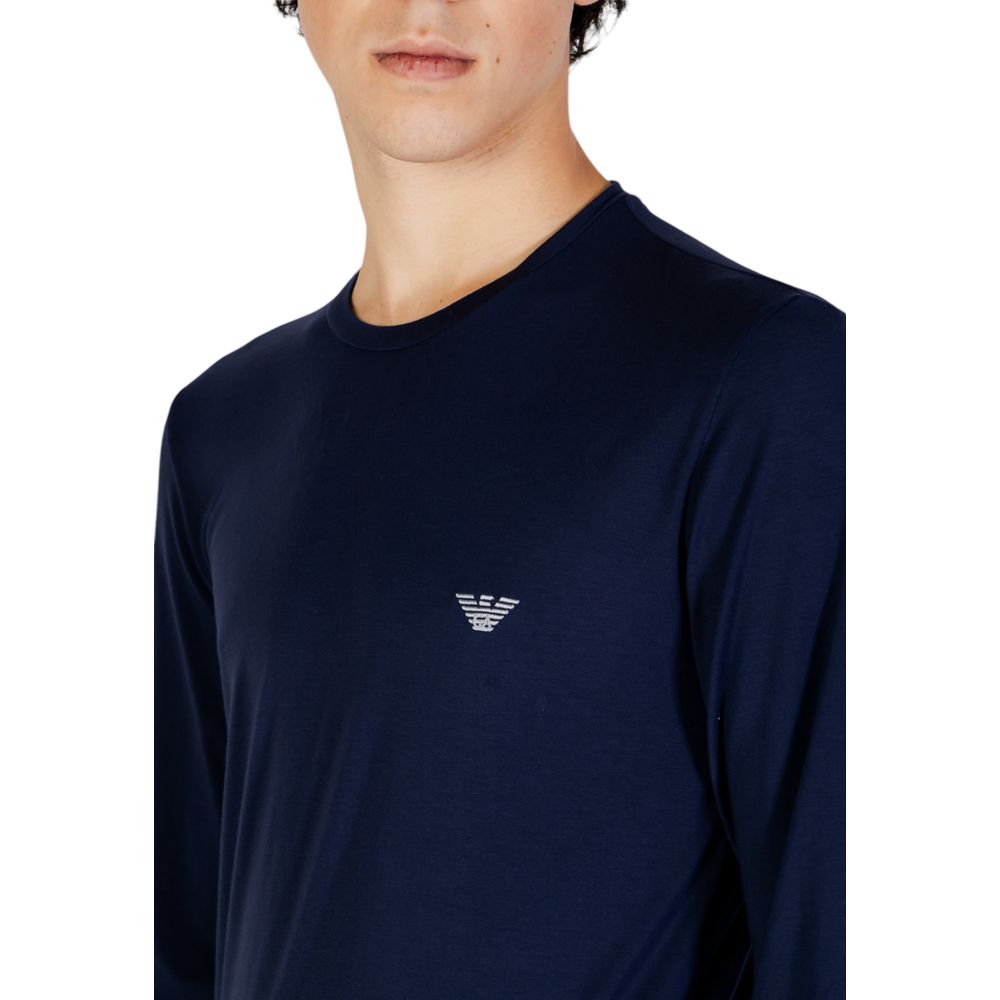 Блакитна модальна сорочка Emporio Armani Underwear