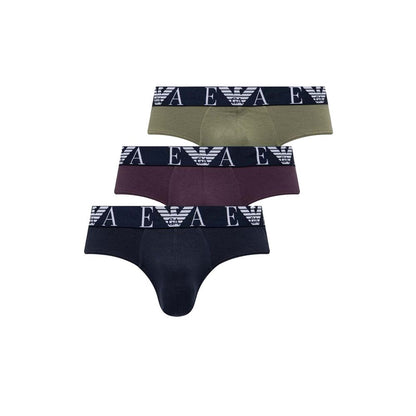 Нижня білизна Emporio Armani Синя бавовняна білизна