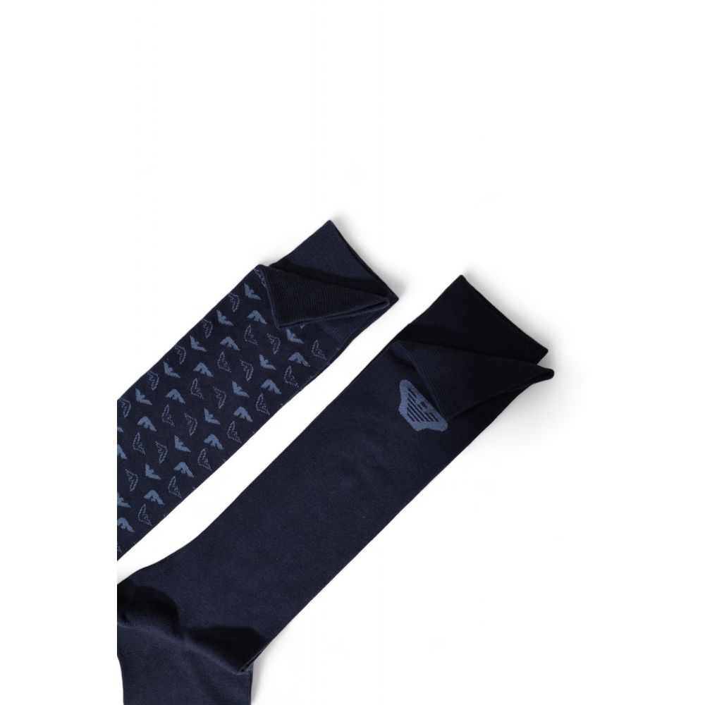 Emporio Armani Underwear синій бавовняний носок