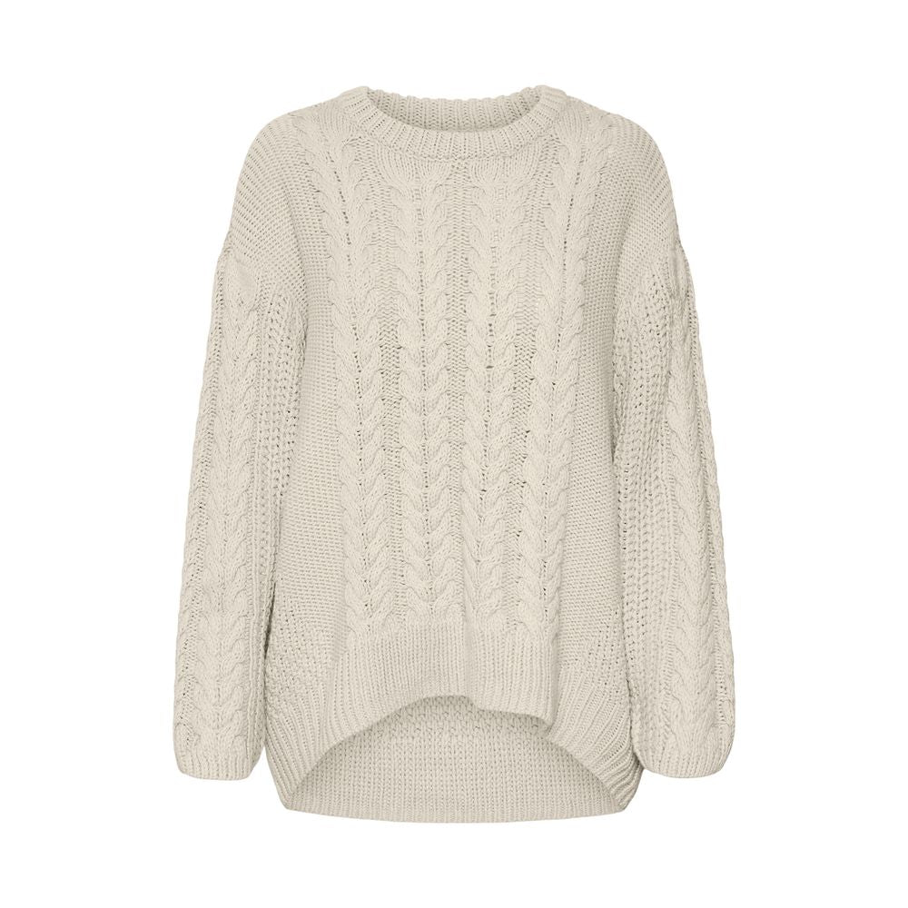 Бежевий бавовняний светр Vero Moda