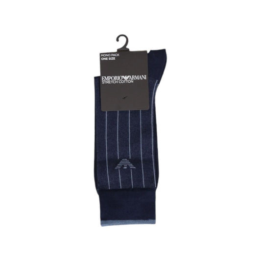 Emporio Armani Underwear синій бавовняний носок