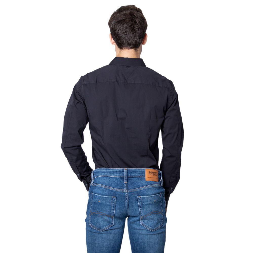 Чорна бавовняна сорочка Tommy Hilfiger Jeans