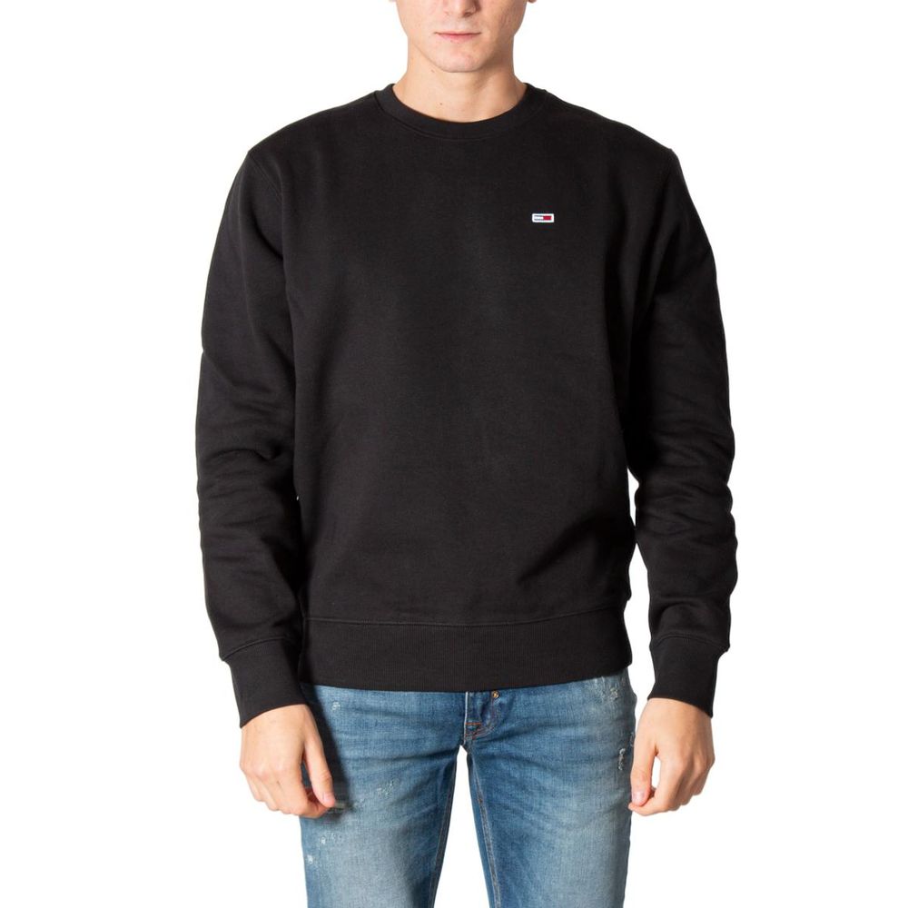 Чорний бавовняний светр Tommy Hilfiger Jeans
