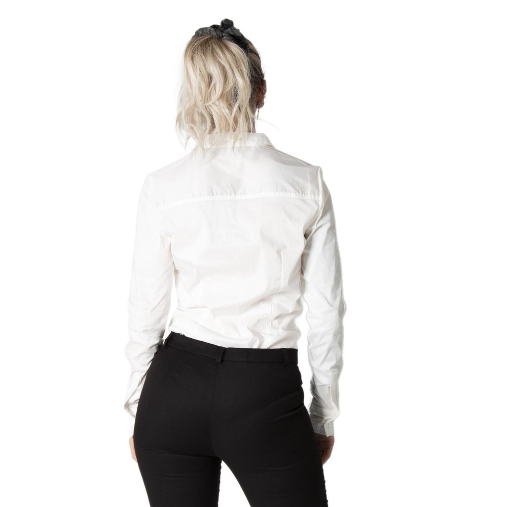 Кремові бавовняні топи та футболки Vero Moda