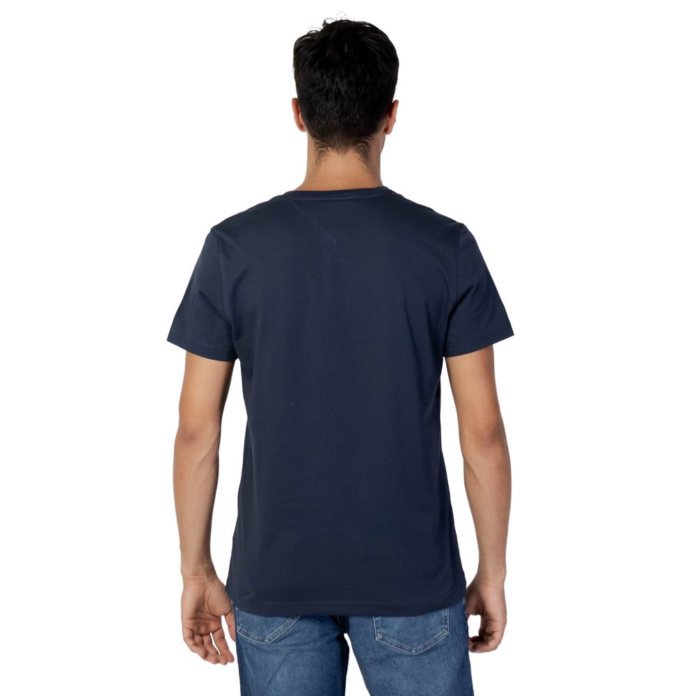 Синя бавовняна футболка Tommy Hilfiger Jeans