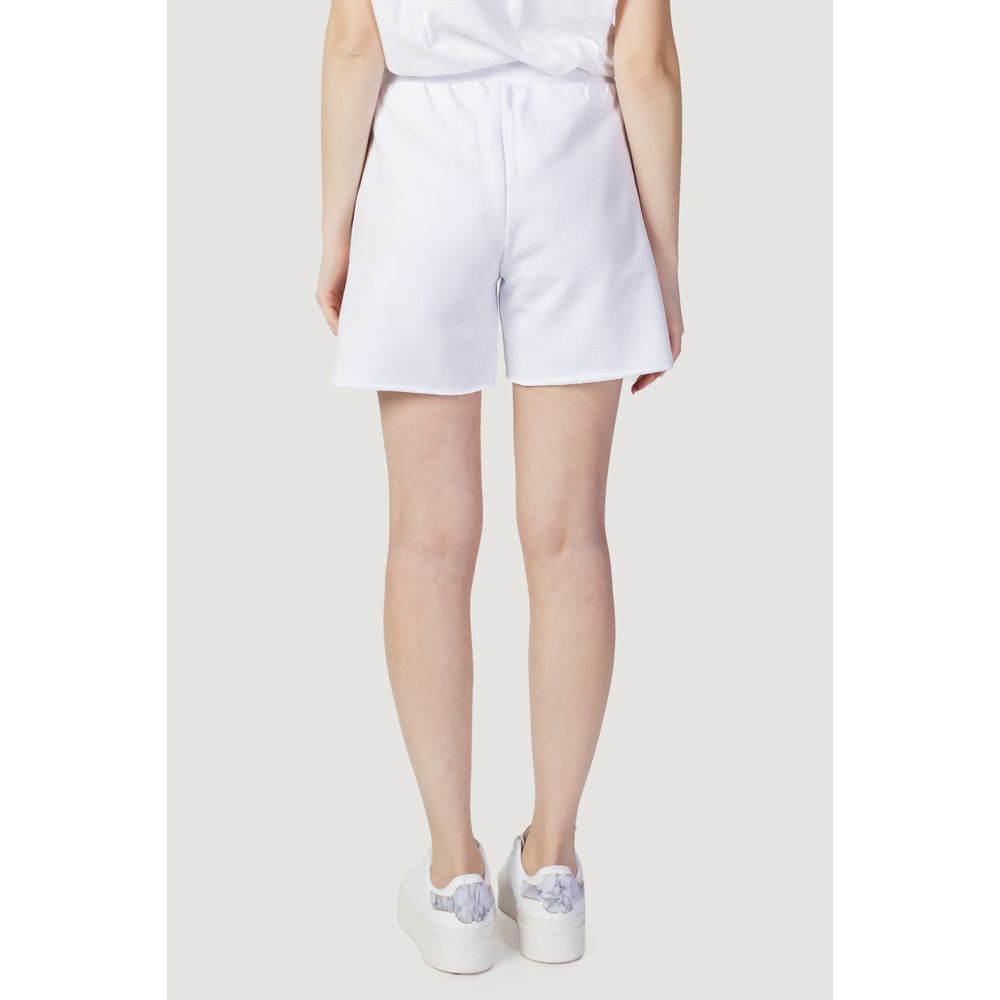 Blauer White Cotton Jeans Shorts
