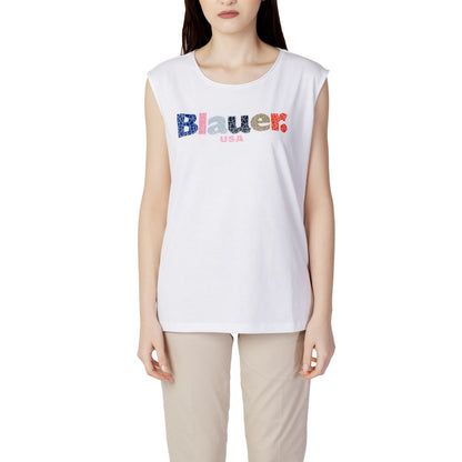 Білі бавовняні топи та футболка Blauer