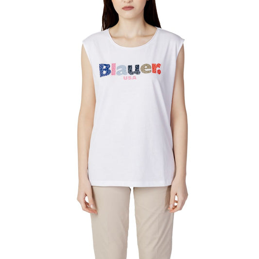 Білі бавовняні топи та футболка Blauer