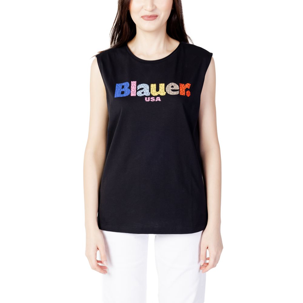 Чорні бавовняні топи та футболка Blauer
