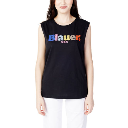 Чорні бавовняні топи та футболка Blauer