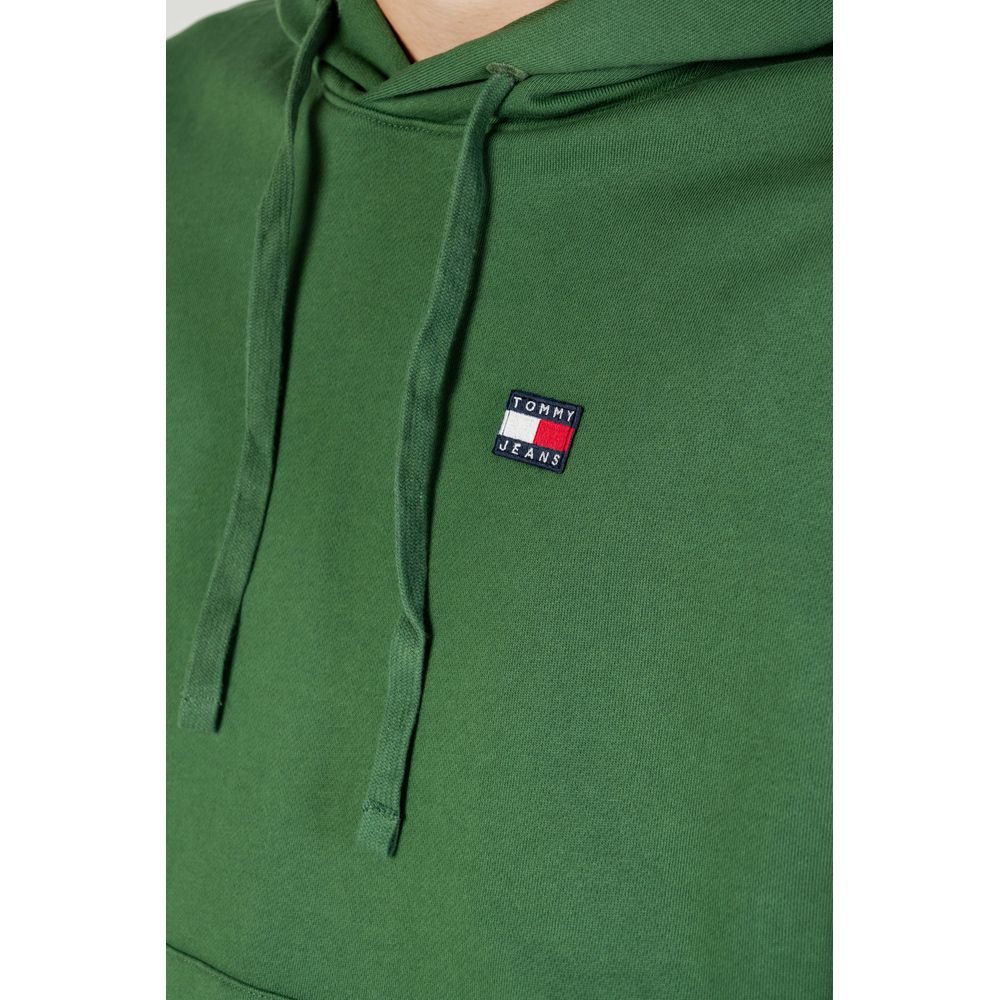 Зелений бавовняний светр Tommy Hilfiger Jeans