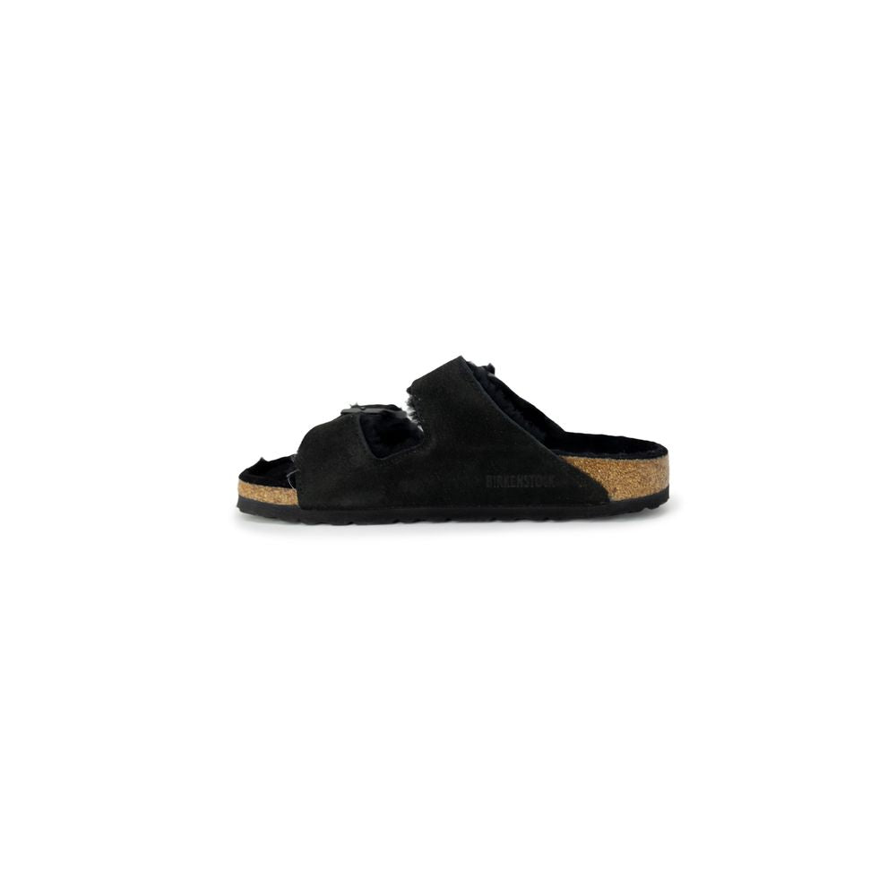 Чорні замшеві босоніжки Birkenstock