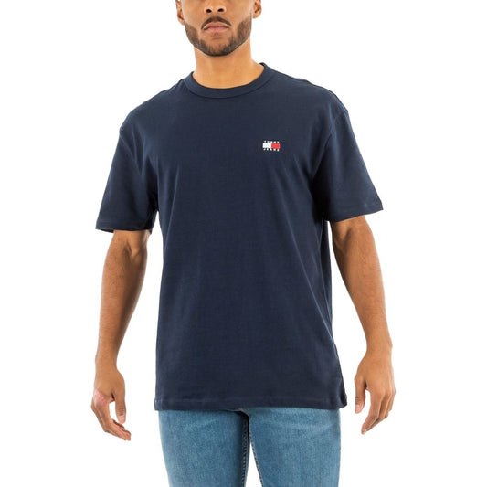 Синя футболка Tommy Hilfiger Jeans з органічної бавовни