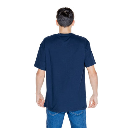 Синя бавовняна футболка Tommy Hilfiger Jeans