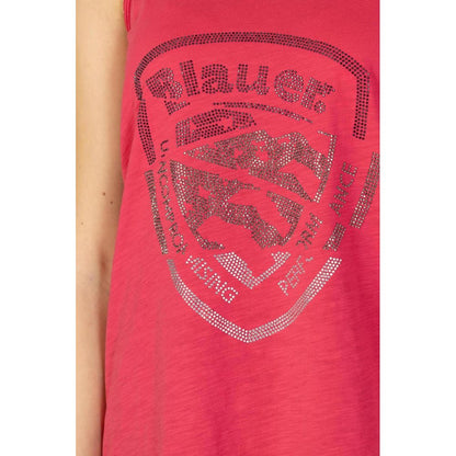 Рожеві бавовняні топи та футболка Blauer