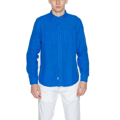 Синя лляна сорочка Blauer
