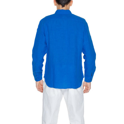 Синя лляна сорочка Blauer