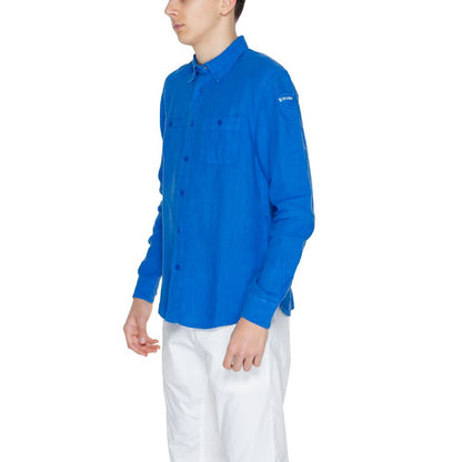 Синя лляна сорочка Blauer