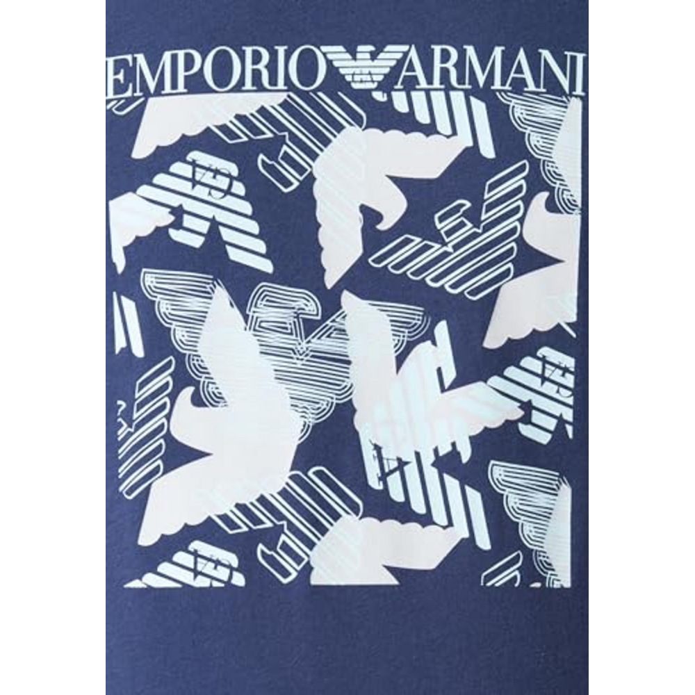 Блакитна бавовняна футболка Emporio Armani Underwear