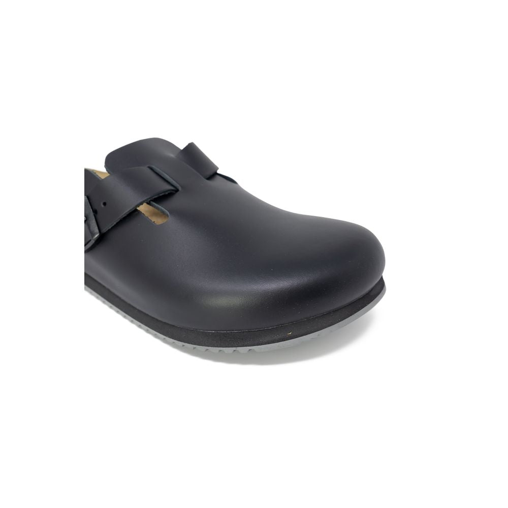 Чорні шкіряні сандалі Birkenstock