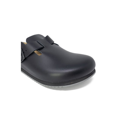 Чорні шкіряні сандалі Birkenstock