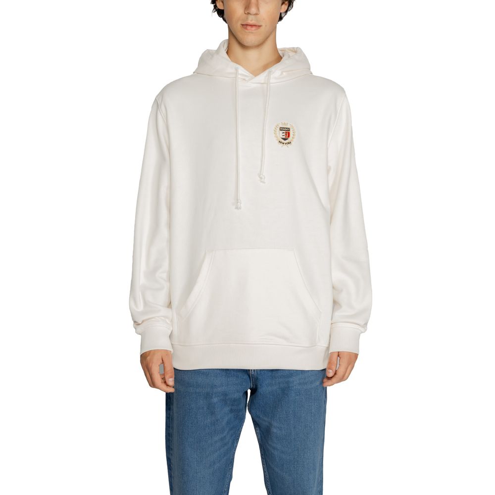 Білий бавовняний светр Tommy Hilfiger Jeans