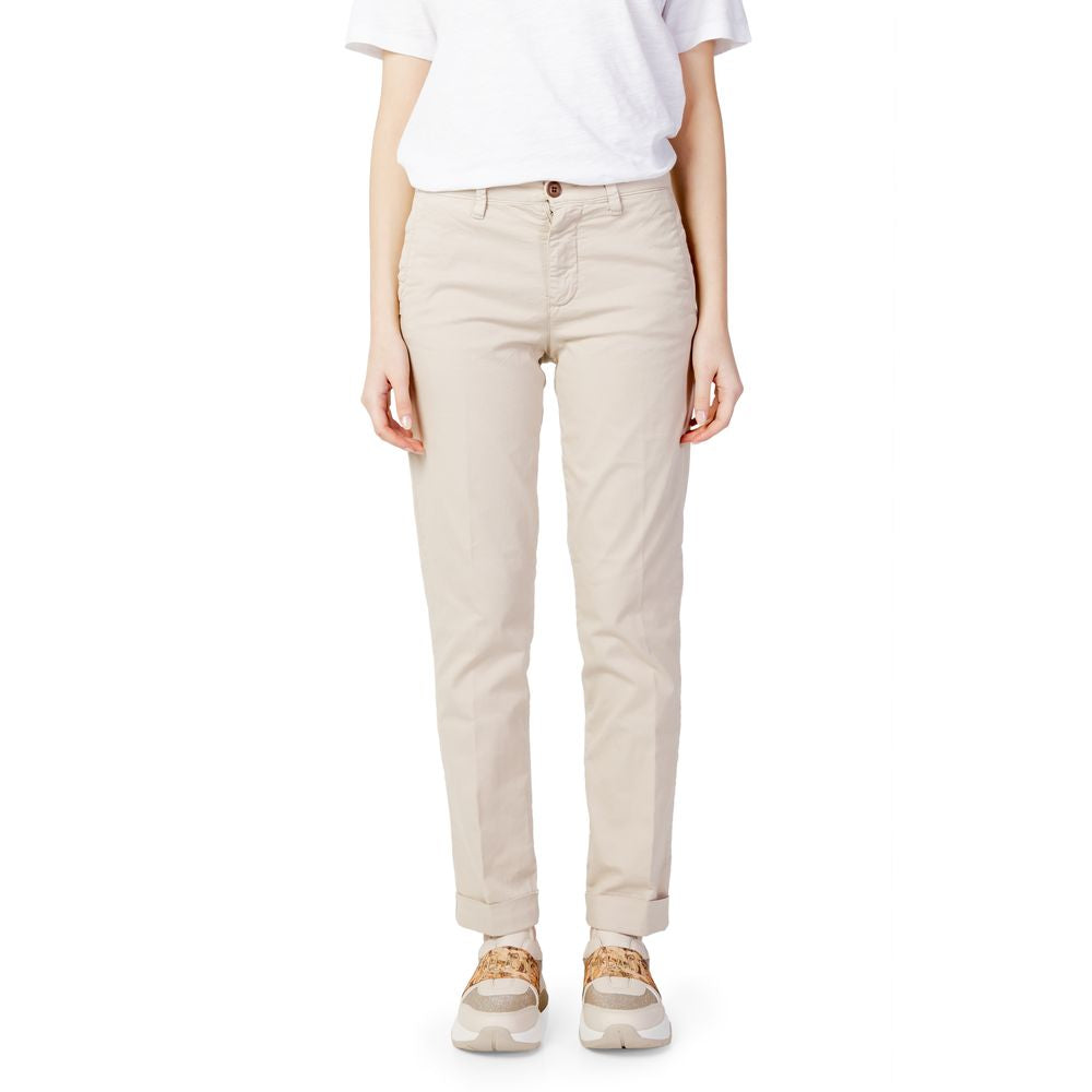 Бавовняні джинси та штани Blauer Beige