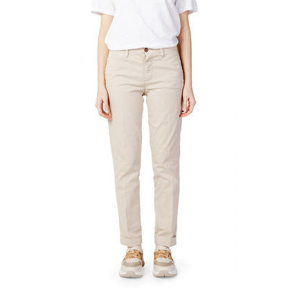 Бавовняні джинси та штани Blauer Beige