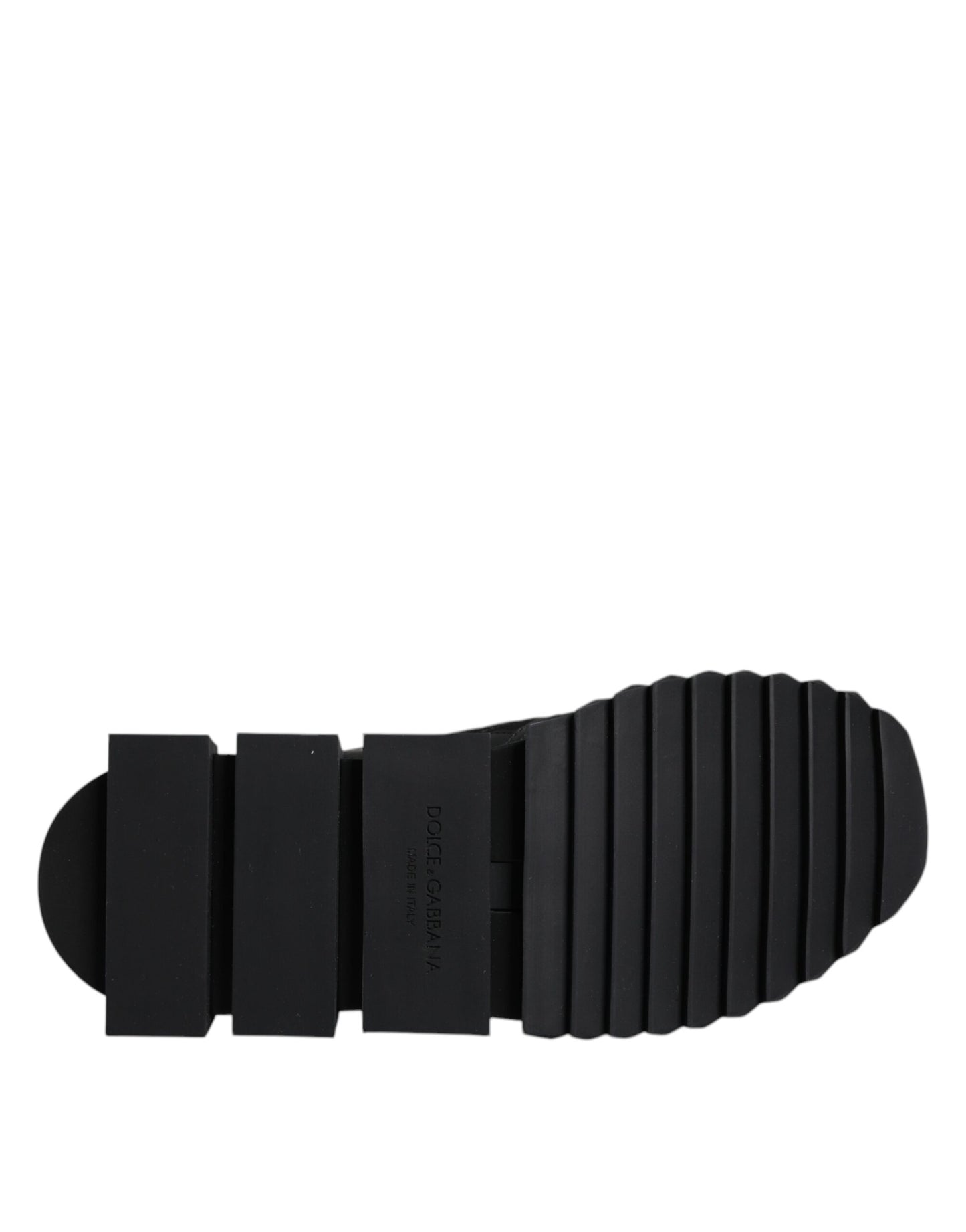 Dolce &amp; Gabbana Black Sorrento Logo Чоловічі кросівки Шкарпетки Взуття