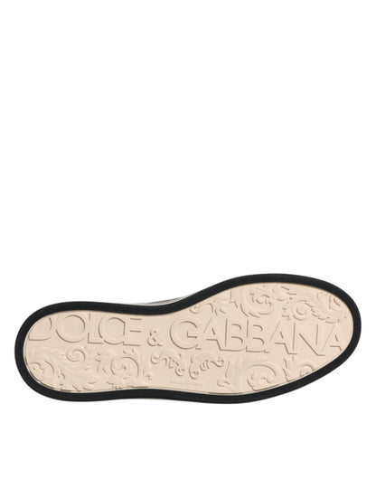 Чорні шкіряні низькі чоловічі кросівки Dolce &amp; Gabbana