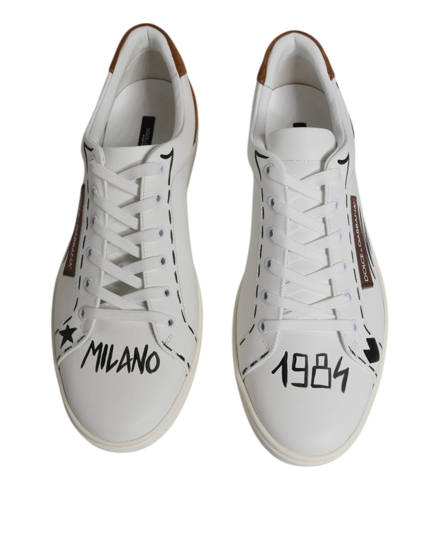 Чоловічі кросівки Dolce &amp; Gabbana White Brown London Low Top