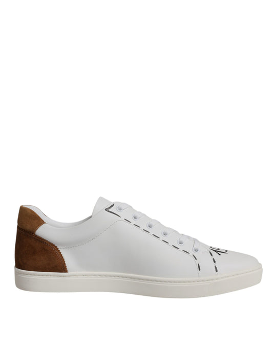 Чоловічі кросівки Dolce &amp; Gabbana White Brown London Low Top