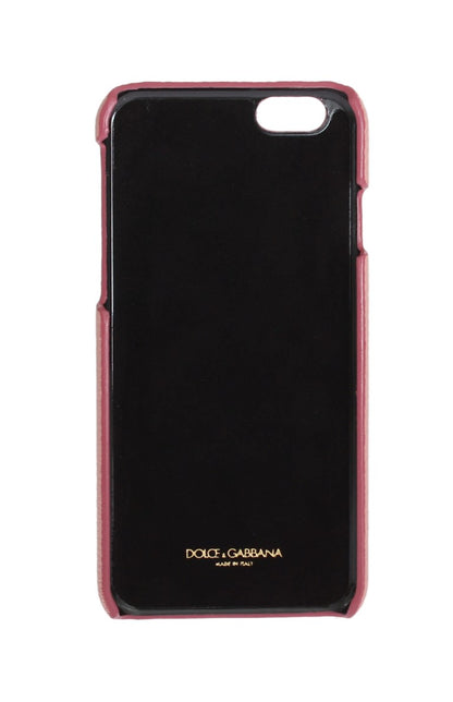 Рожевий шкіряний кришталевий чохол Dolce &amp; Gabbana Chic для iPhone