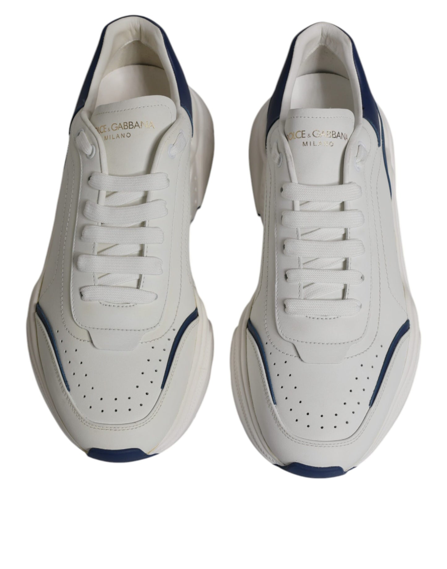 Шкіряні кросівки Dolce &amp; Gabbana White Blue DAYMASTER