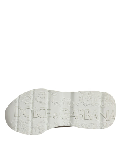 Білі шкіряні низькі кросівки Dolce &amp; Gabbana Daymaster
