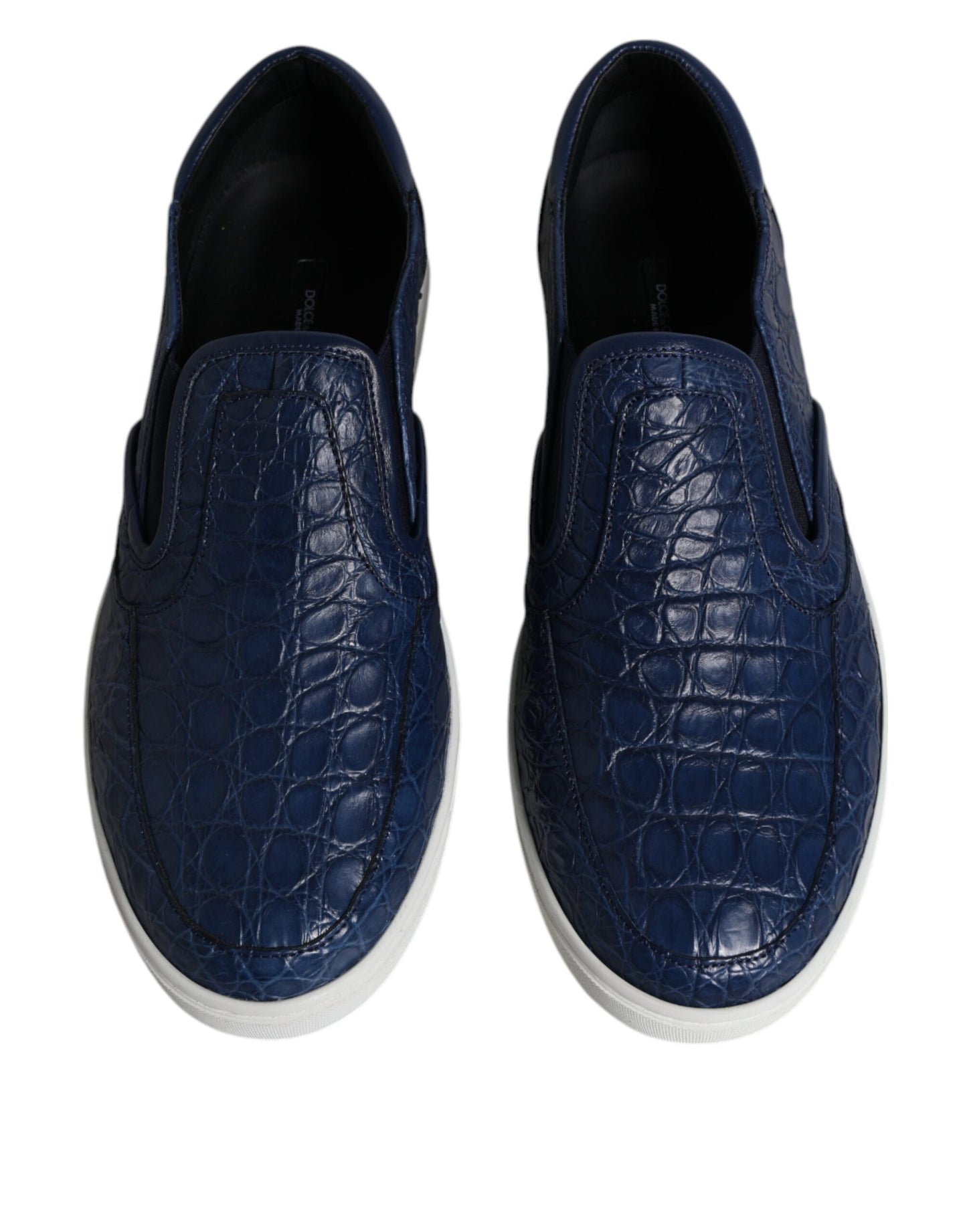 Чоловічі кросівки Dolce &amp; Gabbana Blue Croc Exotic Leather