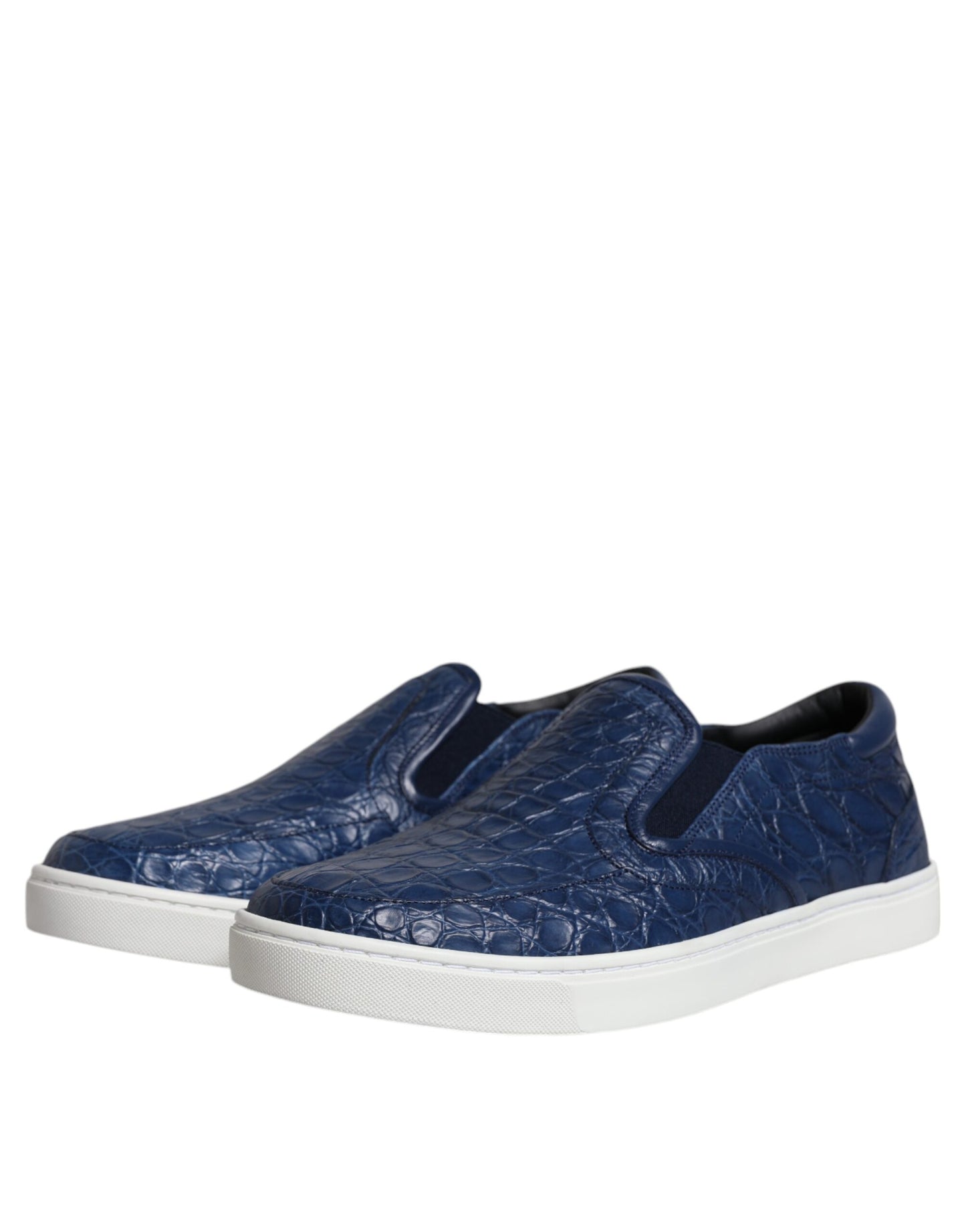 Чоловічі кросівки Dolce &amp; Gabbana Blue Croc Exotic Leather