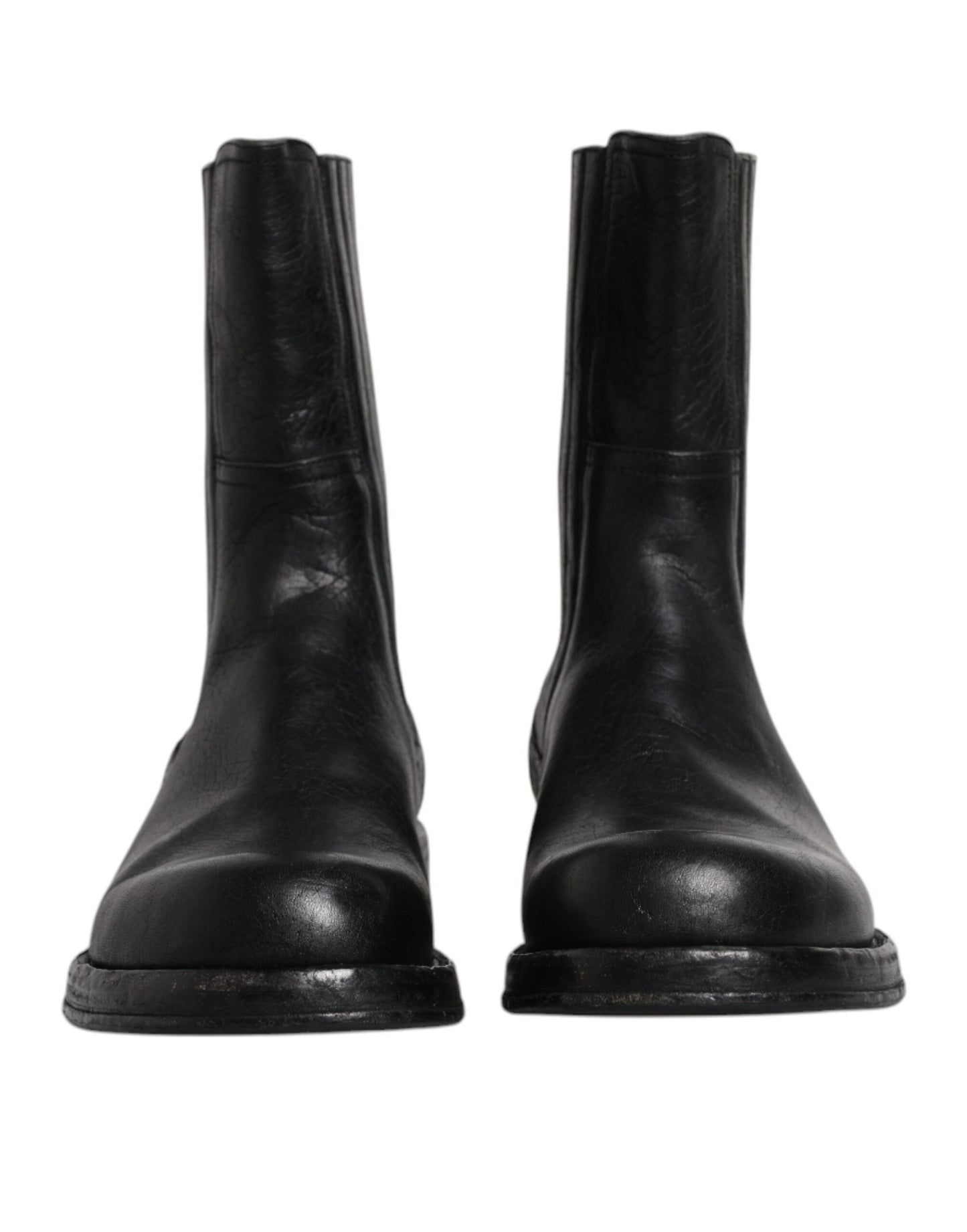 Dolce &amp; Gabbana Black Horse шкіряні черевики до середини гомілки