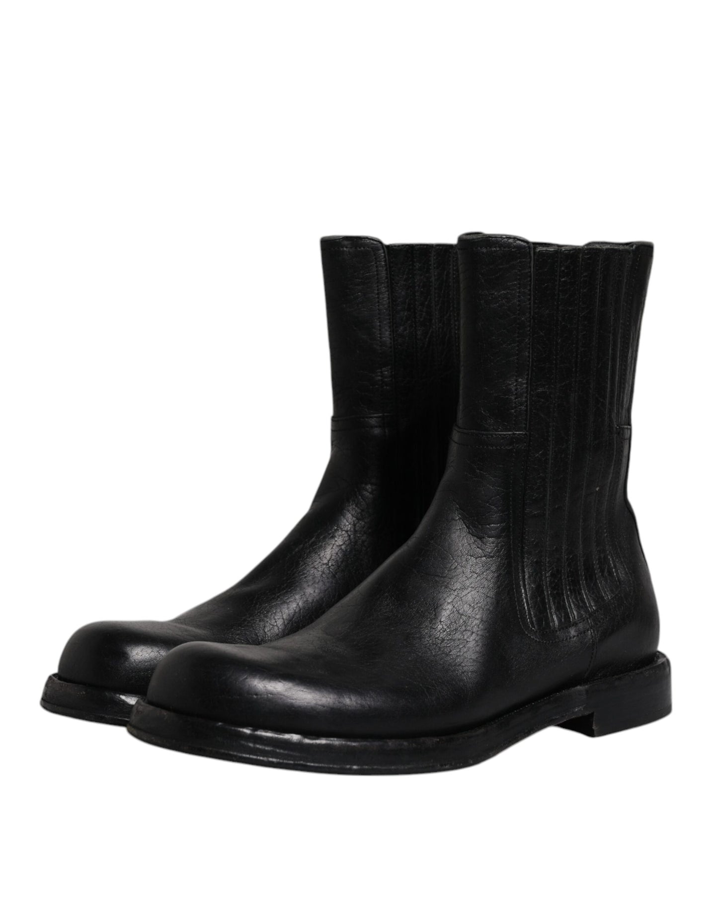 Dolce &amp; Gabbana Black Horse шкіряні черевики до середини гомілки