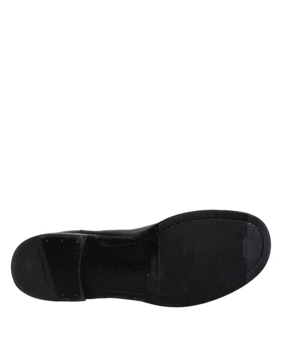 Dolce &amp; Gabbana Black Horse шкіряні черевики до середини гомілки