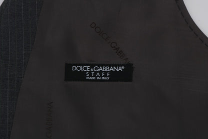 Елегантний смугастий сірий жилет Dolce &amp; Gabbana