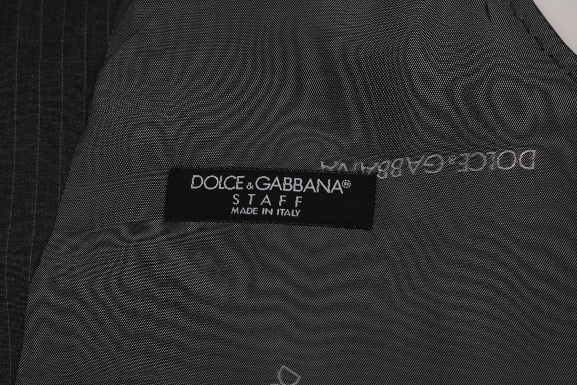 Елегантний жилет Dolce &amp; Gabbana в сіру смужку